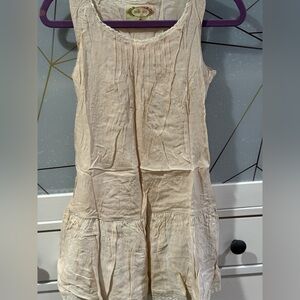 Mia Joy Joyfolie Ivory Pintuck Tiered Dress Girls Size 6 Easter